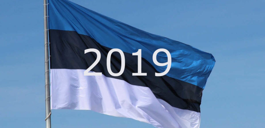 Eesti lipp - riigipühad, vabad päevad, lühendatud tööpäevad 2019