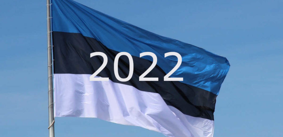 Eesti lipp - riigipühad, vabadpäevad, lühendatud tööpäevad 2022